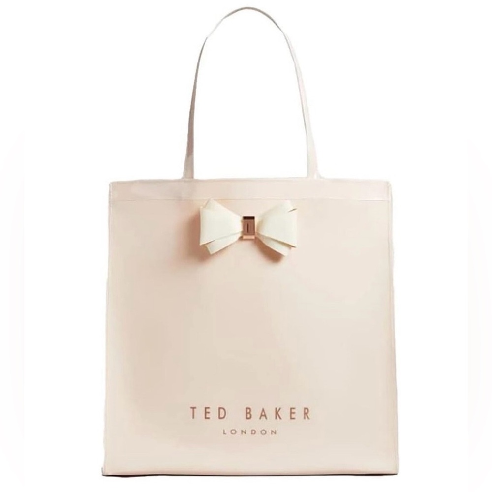 TED BAKER LONDON | Alacon Bow PVC Tote in Soft Pink